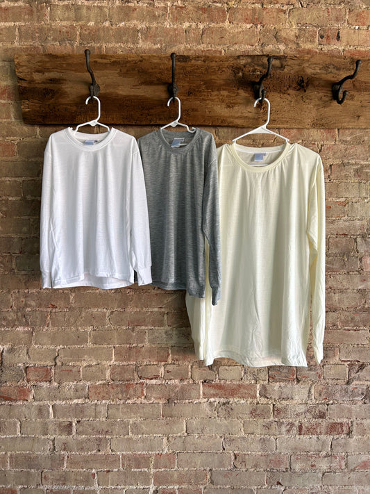 100% Poly Toddler/Youth Long Sleeve