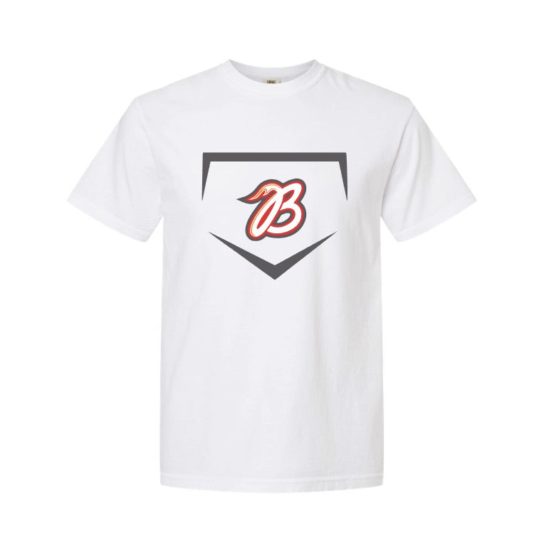 Blaze Softball Comfort Color tee (homeplate)