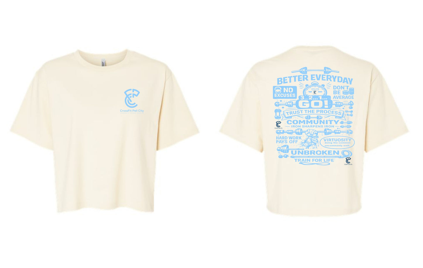 CrossFit Pell City Boxy Typography tee