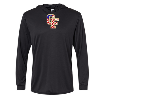 G-Force Baseball Hooded Long Sleeve- NEW black